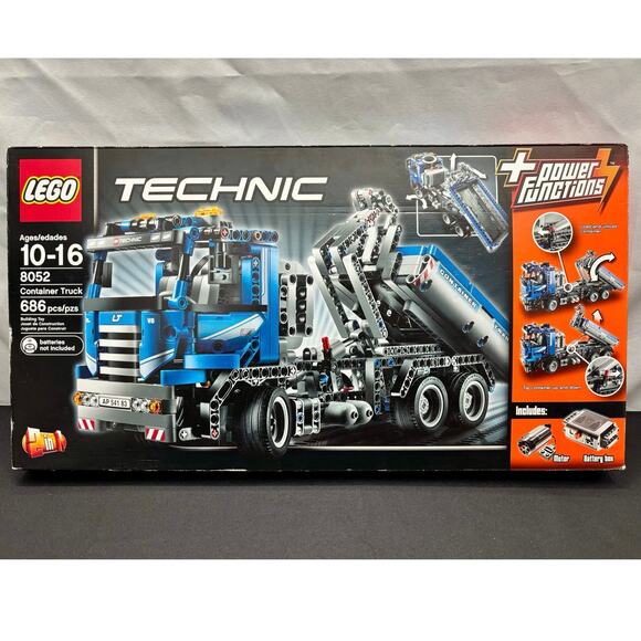 New Lego Technic 2 in 1 Container Truck #8052, Retired Set, Sealed Box - Picture 1 of 12